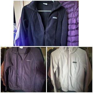 Columbia Fleece Jacket Bundle (3) S and L Sizes